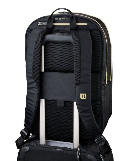 MOCHILA WILSON DEFY V1 PADEL BLACK/GOLD